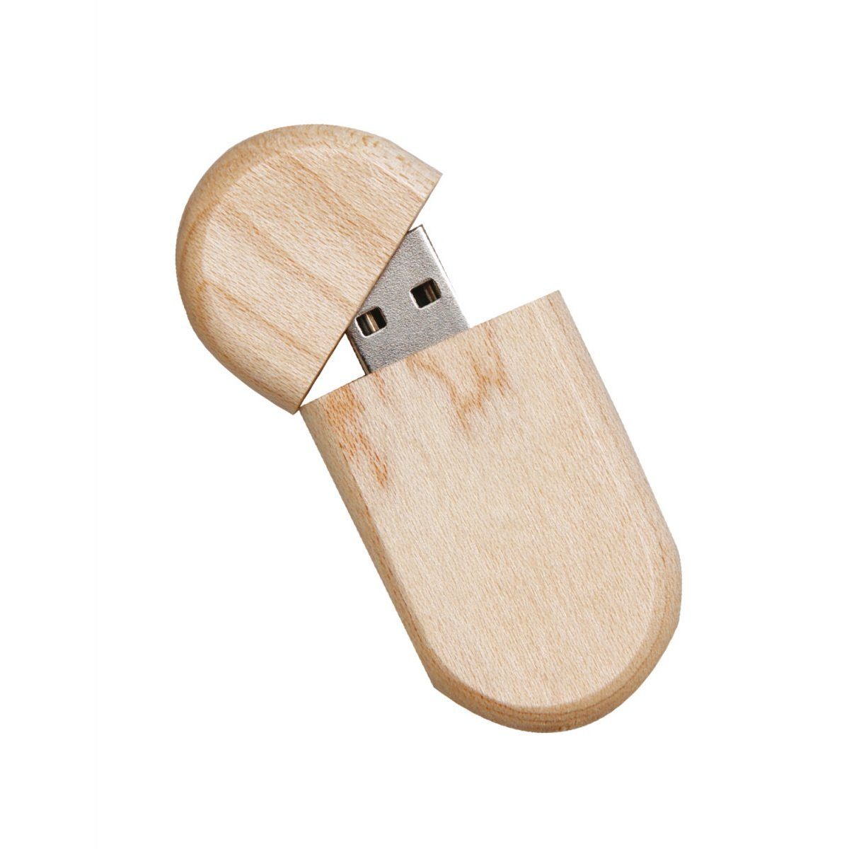 Oval Ahşap USB Bellek